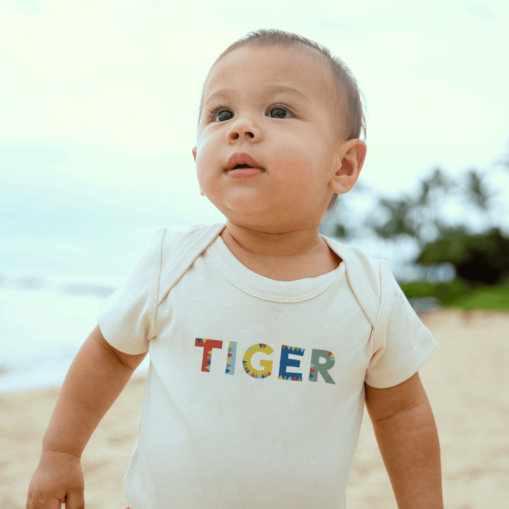 graphic bodysuit | tiger