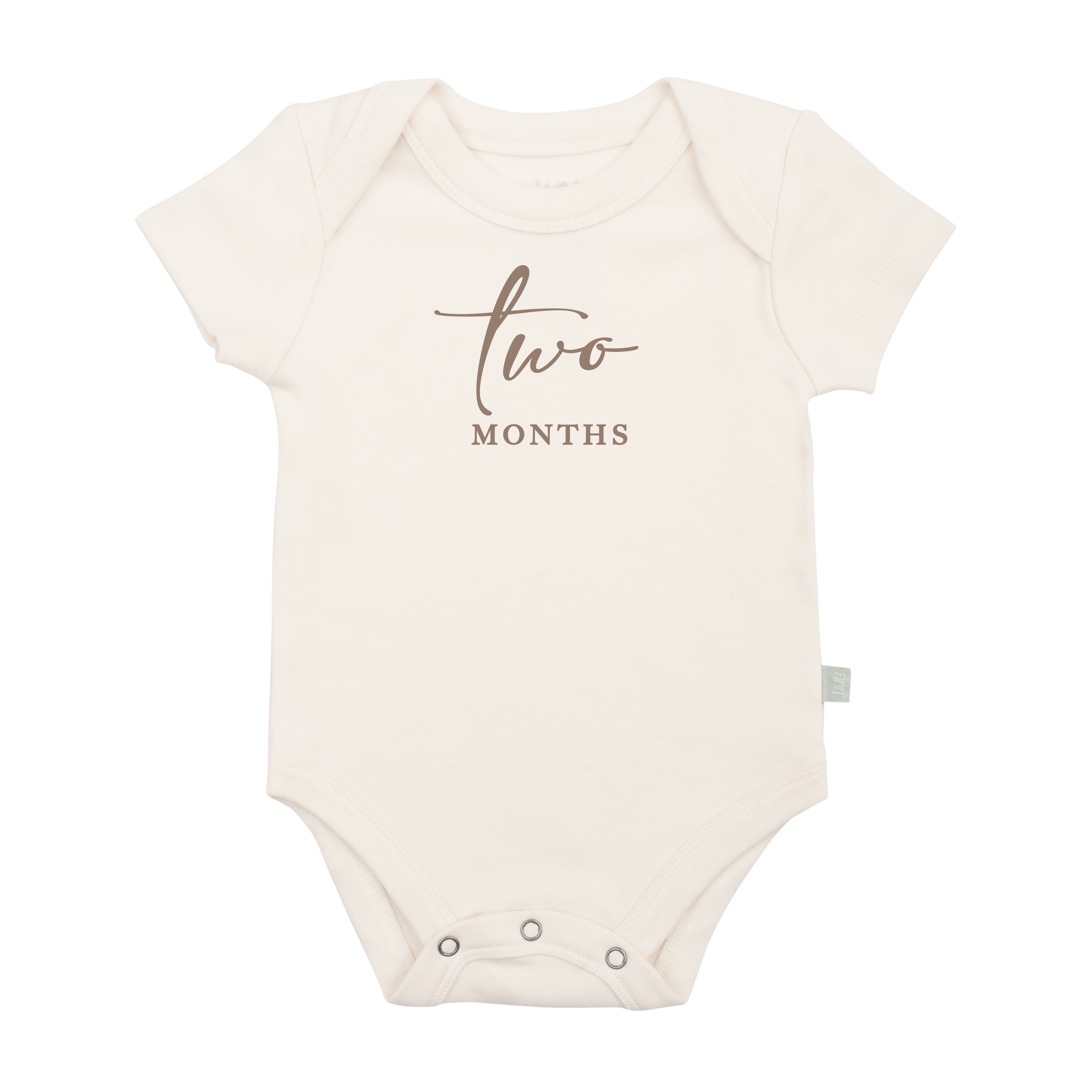 graphic bodysuit | two months milestone taupe