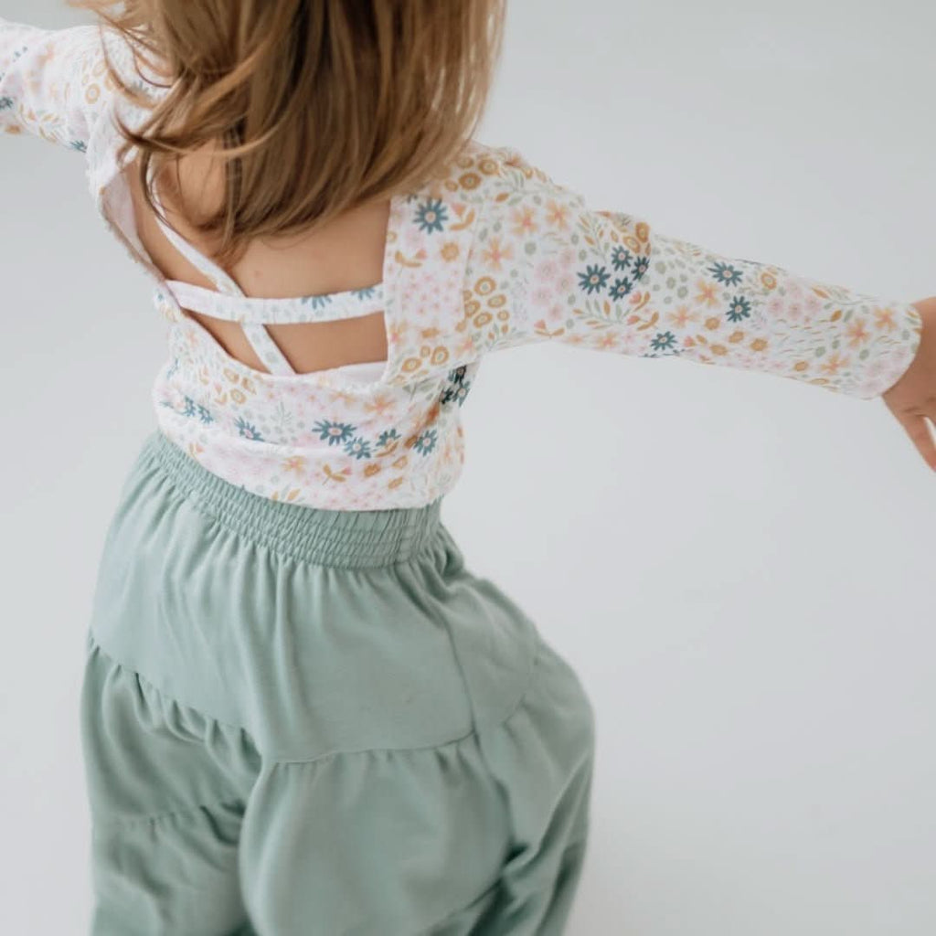 Youth Bamboo Audrey Bodysuit | Rosewood