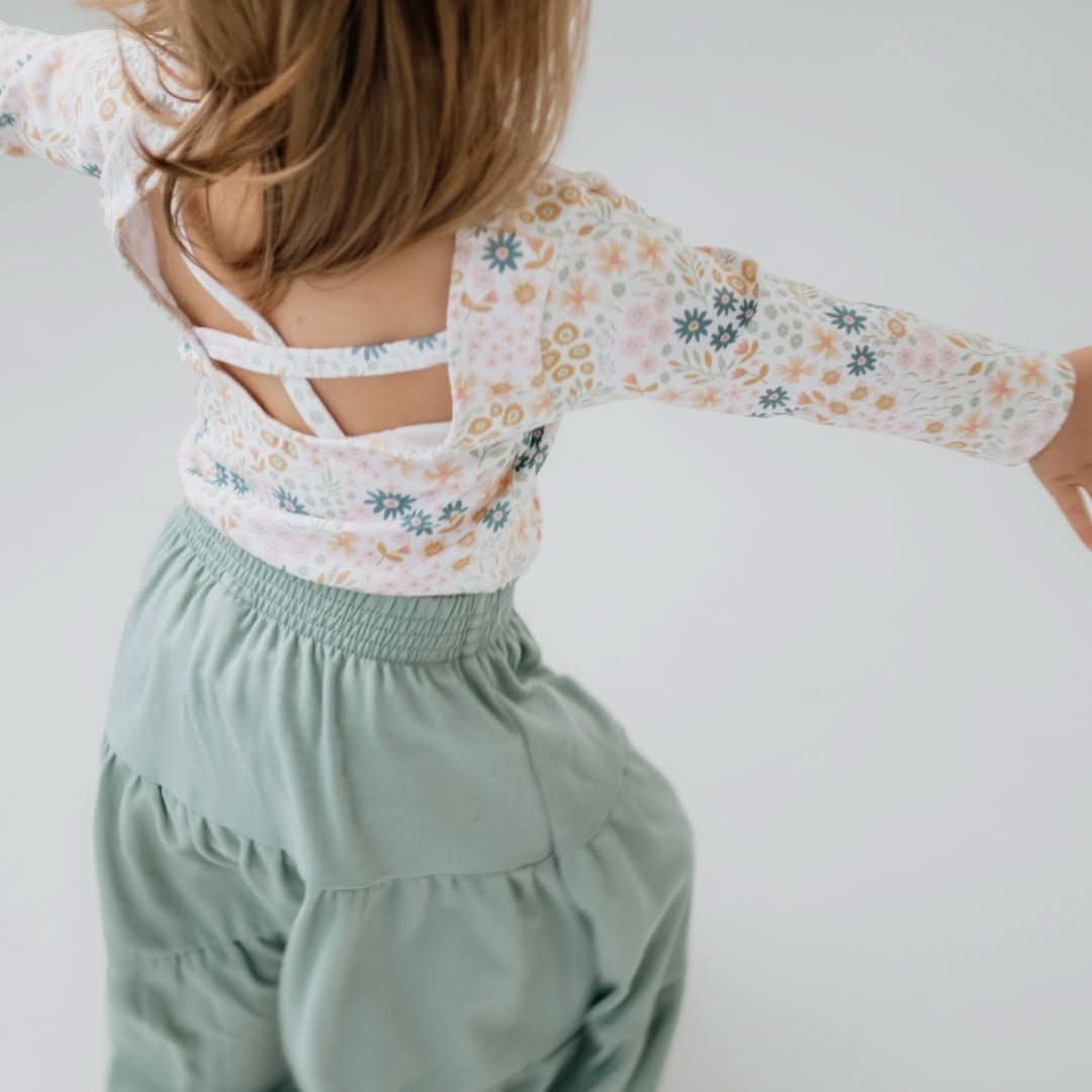 Youth Bamboo Audrey Bodysuit | Rosewood