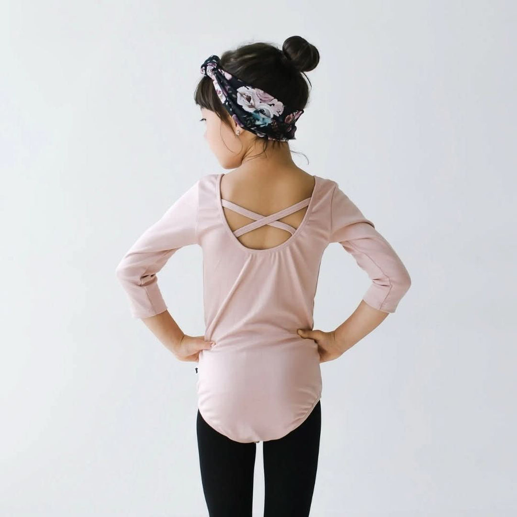 Youth Bamboo Audrey Bodysuit | Rosewood