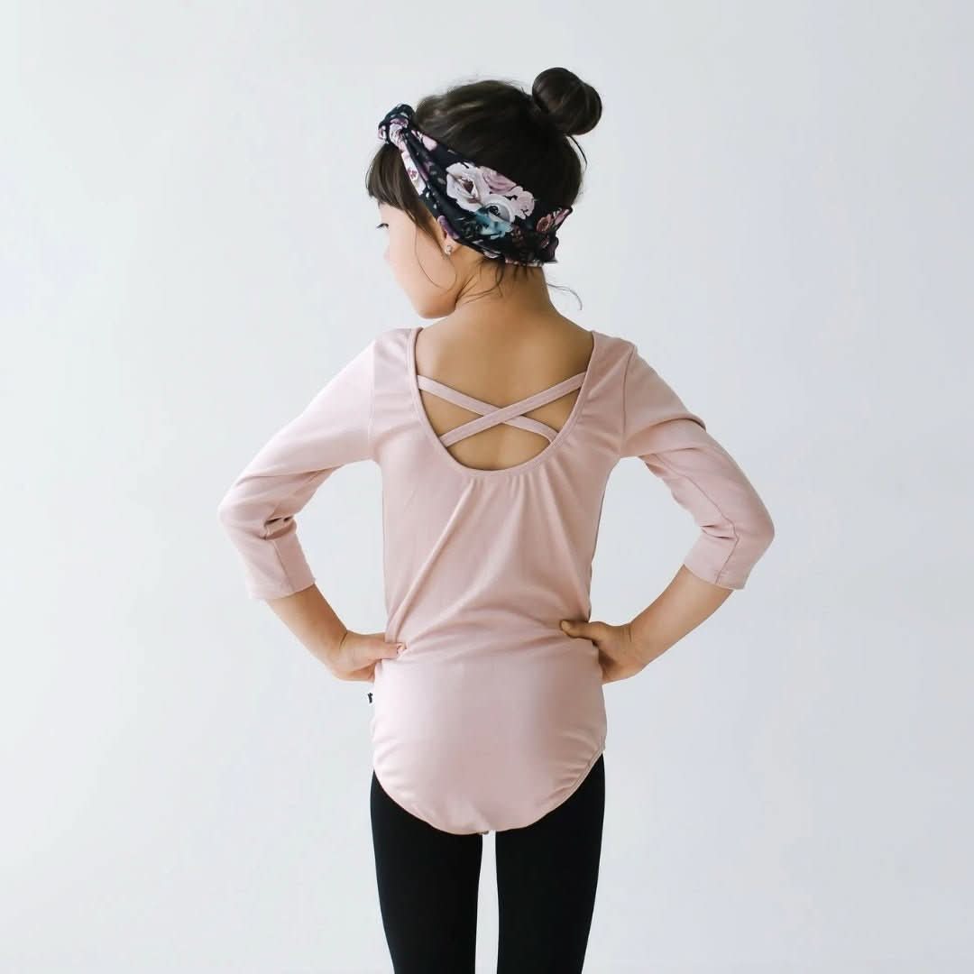 Youth Bamboo Audrey Bodysuit | Rosewood