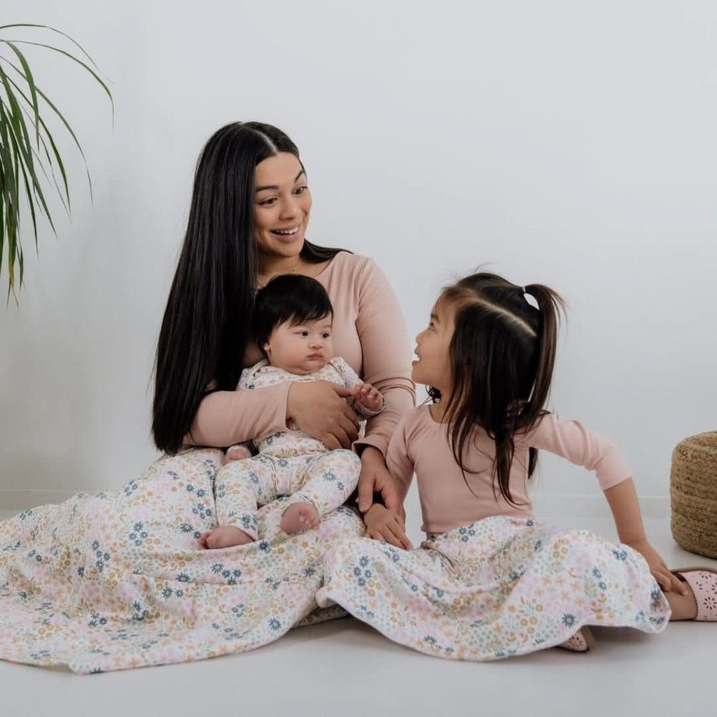 Youth Bamboo Audrey Bodysuit | Rosewood