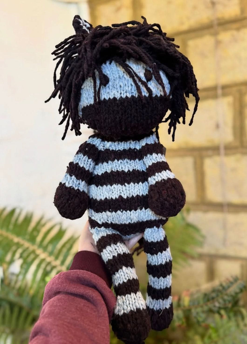 Wool Knit Buddy  | Zachary the Zebra